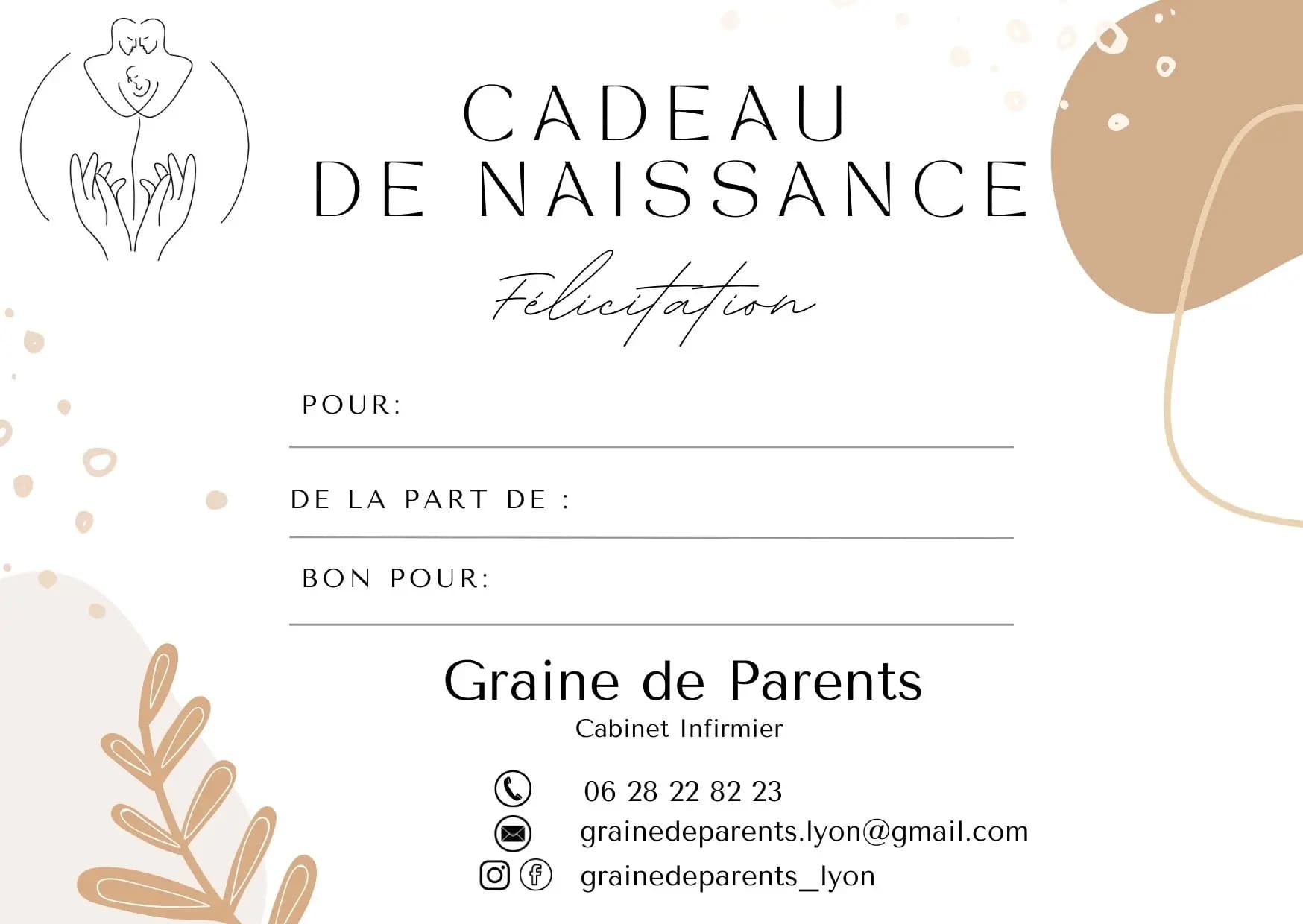 Carte cadeau Graine de Parents